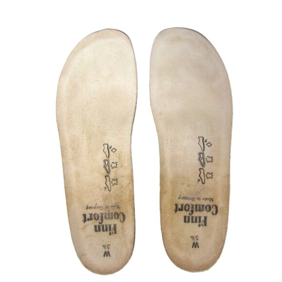 Finn Comfort 5.5 W / US 8 Ikebukuro Beige Tan White Sneakers Walking Shoes EUC - Picture 10 of 12